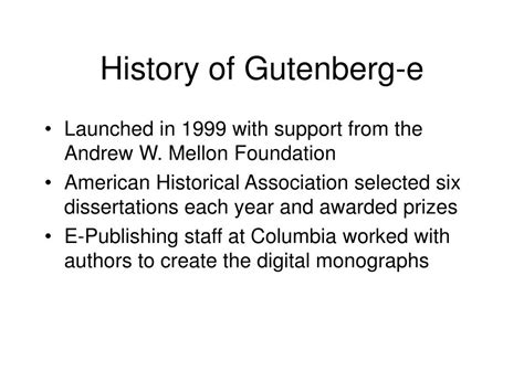 project gutenberg|History of Project Gutenberg.